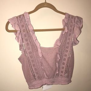 Ruffle crop top